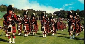 The Pipe Band Of The 1St Battalion Of The Scots Guards